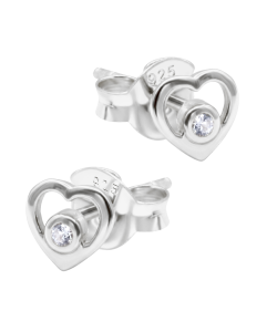 Heart Silver Stud Earring STS-7057
